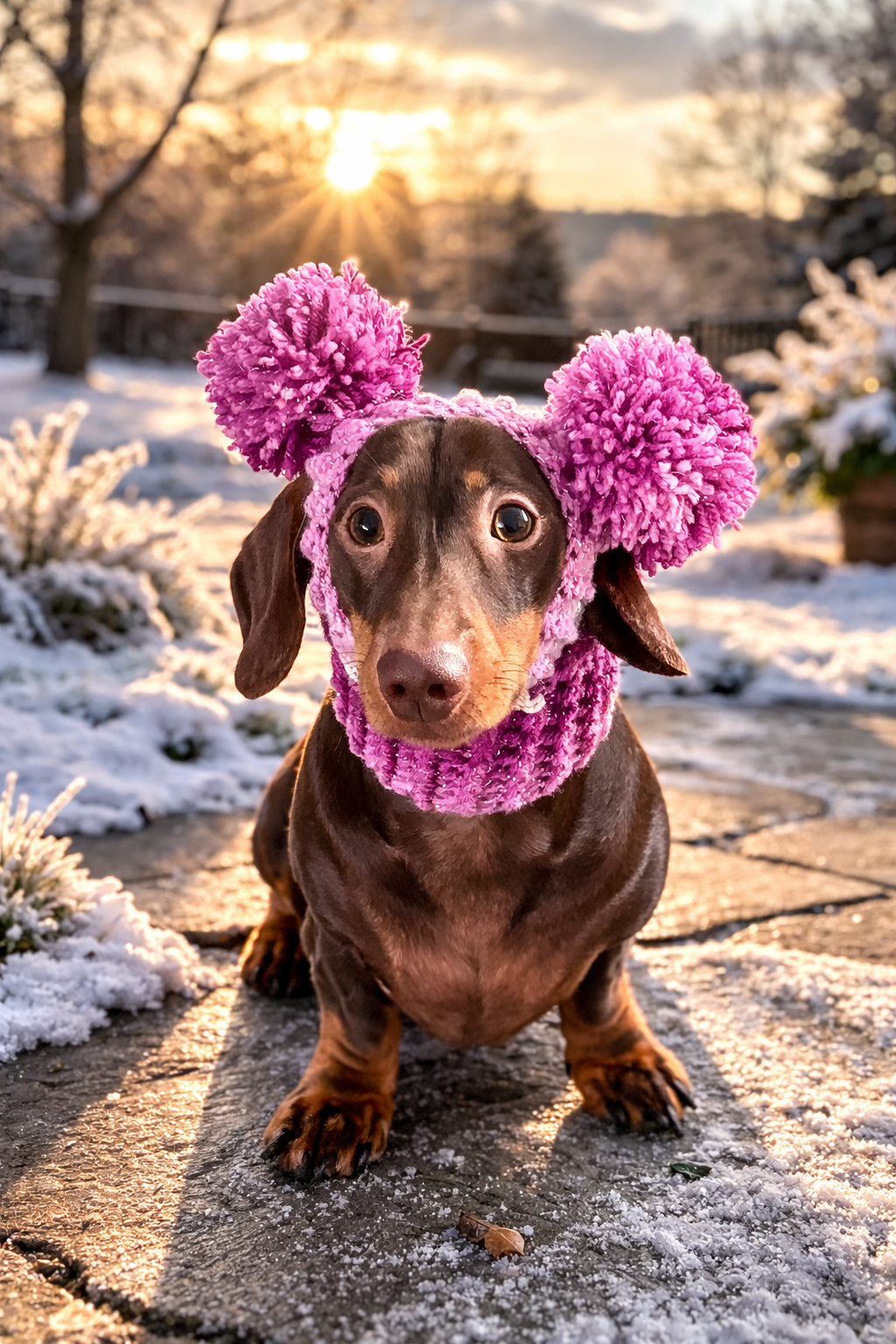 Double Pom Pom Hats