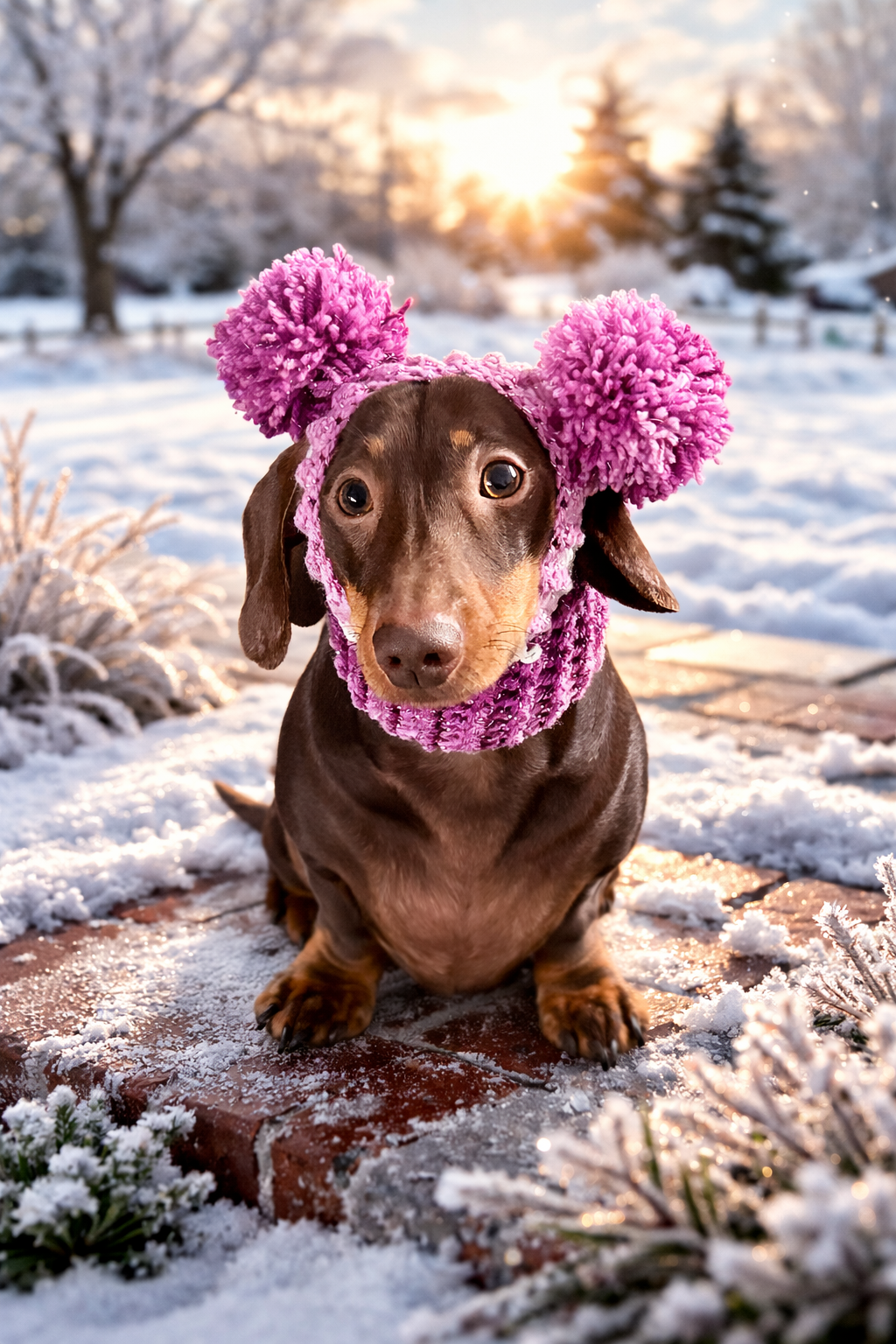 Double Pom Pom Hats